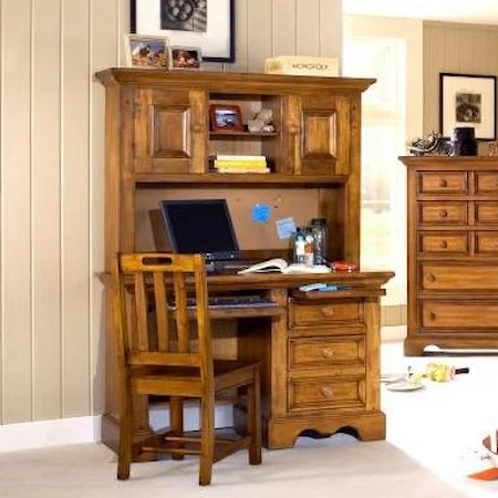 Computer Desk with Hutch